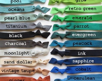 Headbands - You Choose 3 - Fold Over Elastic - 60 Yummy Color Choices