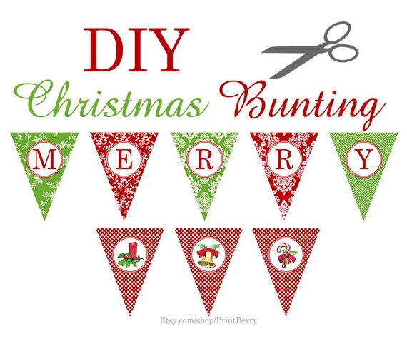 Items similar to Christmas Printable decor Christmas banner Christmas ...