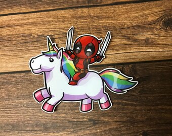 Deadpool Unicorn Indoor/ Outdoor Vinyl Sticker