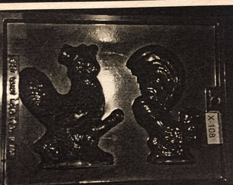 Adult Rooster & Hen chocolate mold (xx108)