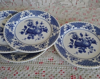 4 OXFORD English porcelain dessert plates. Vintage.