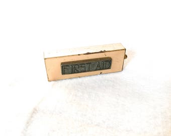 Vintage Brass First Aid Kit, Brass Band Aid Case, First Aid Case, Vintage Medical