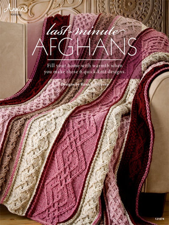 LastMinute Afghans Annies Knitting Books Annies educational