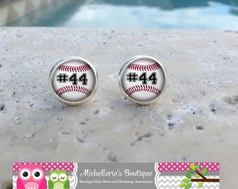 Baseball Earrings, Baseball Jewelry, Baseball Accessories, Personalized Baseball,Gifts for Her, Gifts under 10, MB321