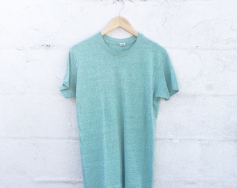 70's Basic Heather Green Tee