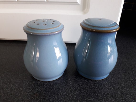 Denby Colonial Blue Salt & Pepper Pots Denby Colonial Blue Salt & Pepper Pots