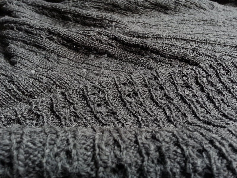 Wool Openwork Rib Sweater Knit by the Half Yard