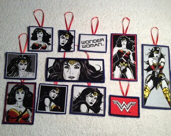 Wonder Woman, Diana, Princess of the Amazons Ornaments-Set of 11 Ornaments