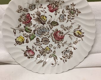 STAFFORDSHIRE BOUQUET plate by Johnson Brothers