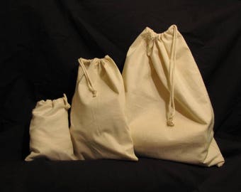 Organic Cotton Drawstring Bags