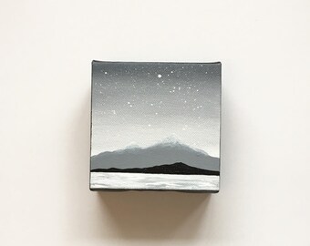 Frozen | Original Acrylic Painting | 4x4 Inches | By Janelle Anakotta