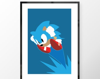 Sega- Sonic The Hedgehog Print