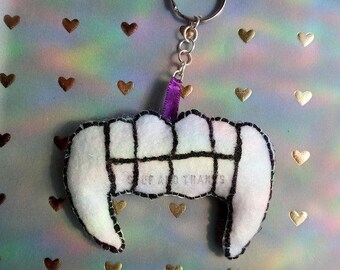 Vampire Fangs Keychain