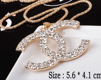 Classy Pave Crystal Pendant Necklace