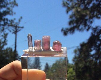 RESEREVED 4 JESSICA*3.9 g beautiful multi color tourmaline lot from Kunar, Afghanistan (L15)