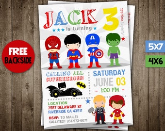 Superhero Invitation, Avenger Invitation, Superhero Avenger, Superhero Party, Superhero Invite, Avenger Birthday Party, Superhero Birthday