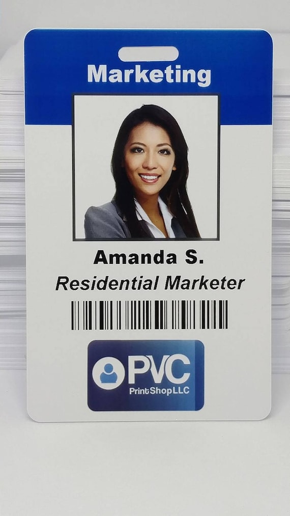 Plastic PVC Custom ID Badges Fice Events Press