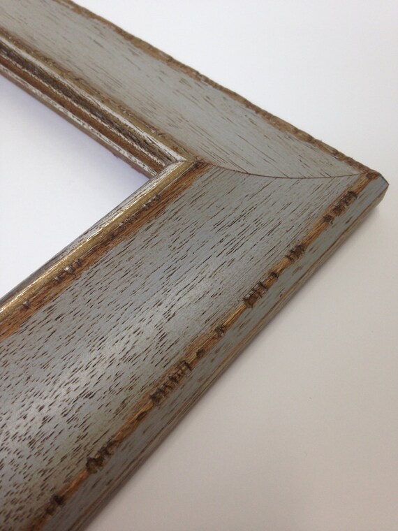 GRAY Rustic Distressed Wood Picture Frame All Wood W Silver   Il 570xN.862650770 E5mn 