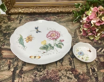 Lenox butterfly meadow dragonfly plates by Louise Le Luyer.