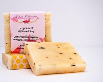 Peppermint Soap (Vegan, All Natural)