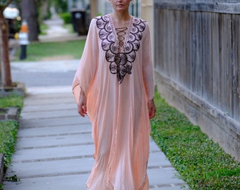 moroccan embroidered caftan