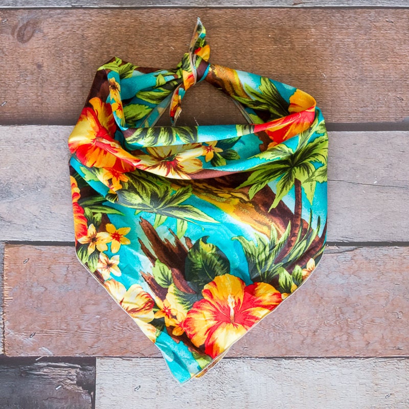 Original Hawaiian Dog Bandana Hawaiian Bandana Hawaii