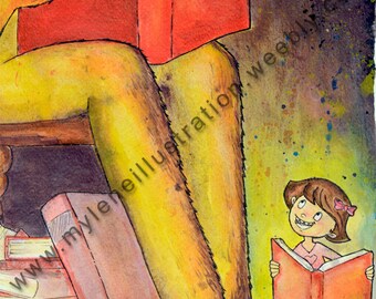 Watercolor reproduction, Monster library