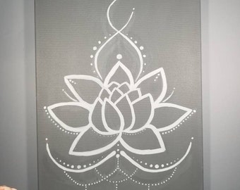 Lotus Flower, Lotus Flower Painting,