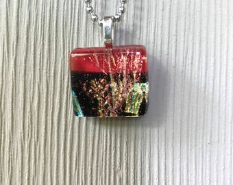 Dichroic fused glass