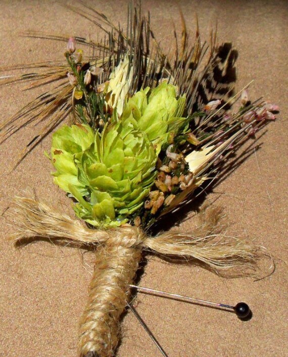 Country Style Hop Boutonniere