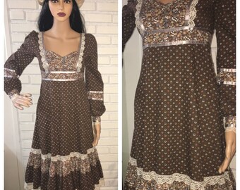 Vintage 70's Gunne Sax Prairie Dress
