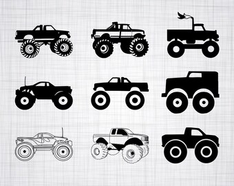 Download Monster truck svg | Etsy