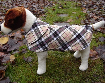 Veste - Plaid chien manteau - taille X 12 pouces de la petite - longueur du dos de chien