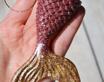 Mermaid Keychain, Mermaid Tail Keychain, Mermaid Party Favors, Mermaid Magnet, Mermaid Purse Charm, Wedding Favor, Mermaid Birthday, Glitter