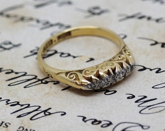Early 20th Century 18ct Five Stone Diamond Ring