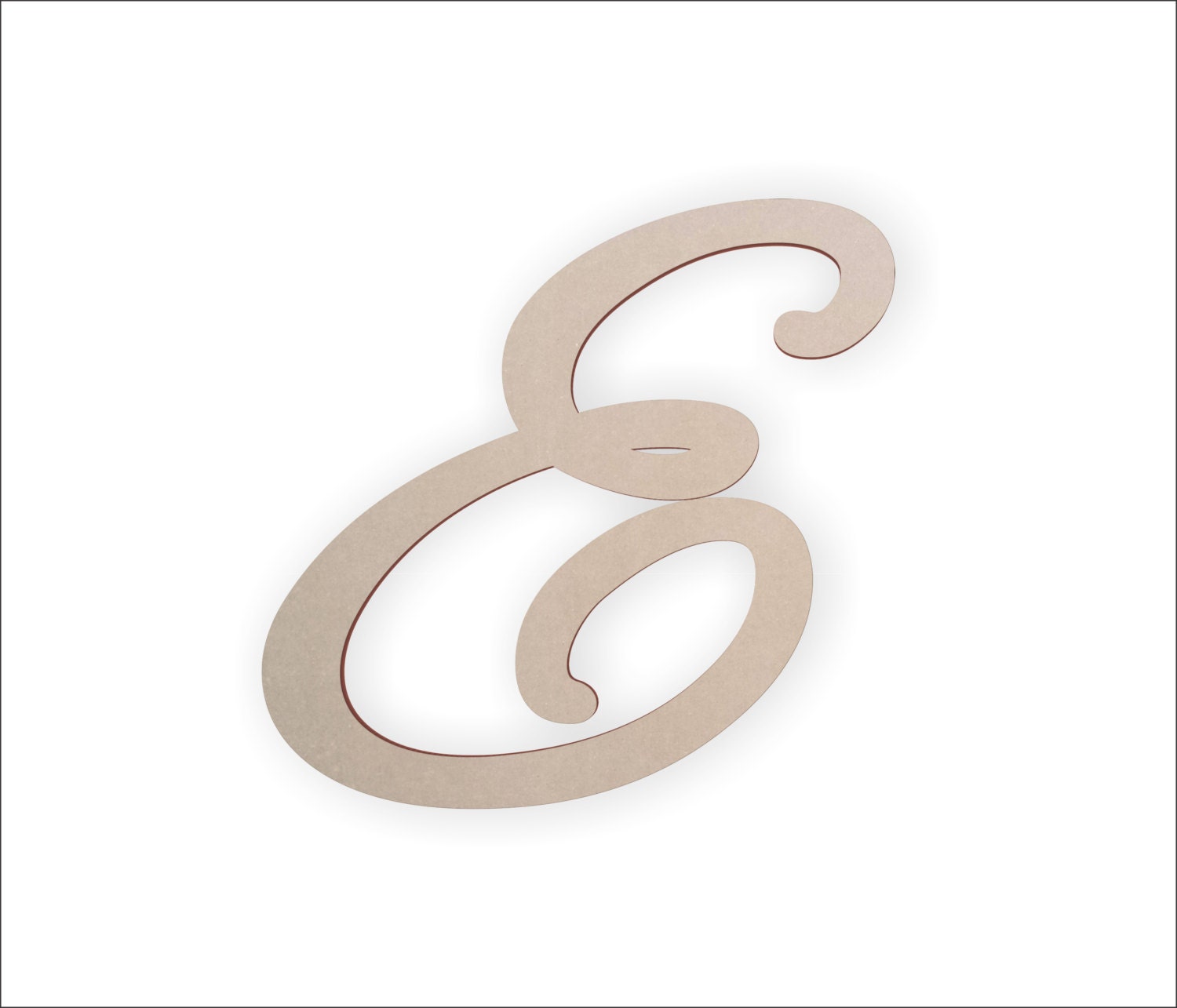 Worksheets Letter E In Cursive cursive wooden letter e unfinished unpainted perfect for 3 97