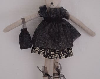 Doll doe linen, doll cloth, doll decoration