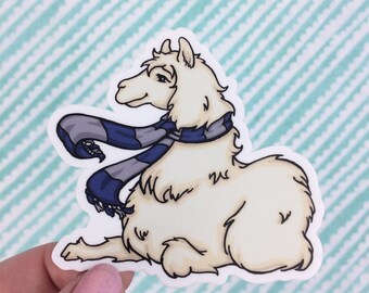 Llama in Scarf, Spirit Animal Sticker
