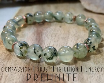 Prehnite bracelet