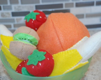INTERACTIVE Toddler Felt Fruit Set