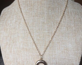 Gold Crescent Necklace
