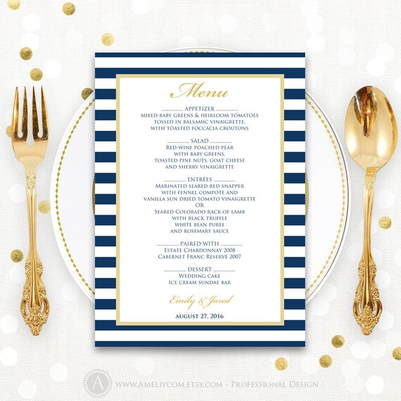 summer menu template