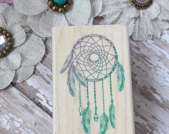 Dreamcatcher Native American Wood Mounted Rubber Stamp Scrapbooking & Paper Craft Supplies
