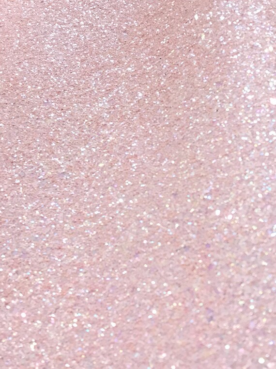 Pastel Pink Chunky Glitter Fabric Sheet 1.0mm thickness A5