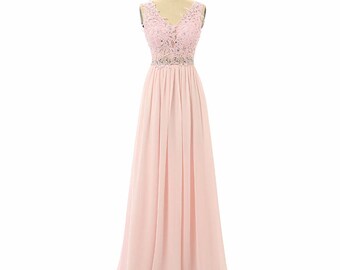 Pink wedding dress Pink formal dress Blush dress Princess