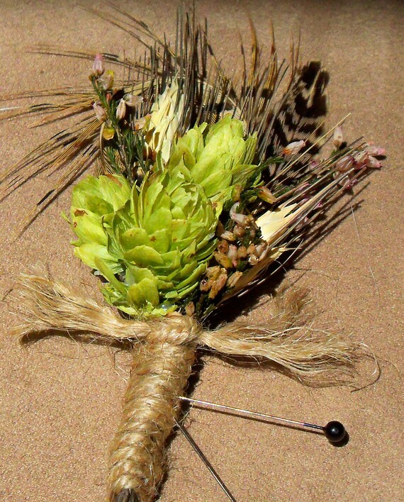 Country Style Hop Boutonniere
