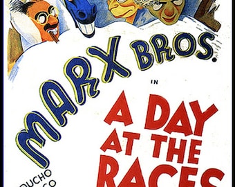 A Day At The Races FRIDGE MAGNET 6x8 Marx Brothers Magnetic Movie Poster CANVAS Print