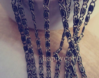 16ft (5m) 2mm antique bronze chain