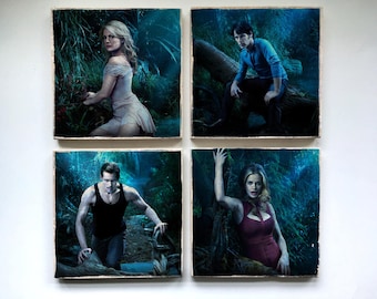 True Blood Stone Coasters - Set of 4, 6, 8, or 10-Sookie Stackhouse Eric Northman Bill Compton Sam Merlotte Pam Lafayette Tara Jason Jessica
