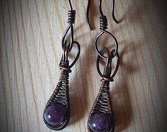 Amethyst Drop Earrings